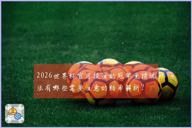 2026世界杯官方投注的冠军竞猜玩法有哪些需要注意的赔率解析？
